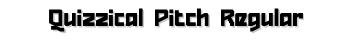Quizzical Pitch Regular font